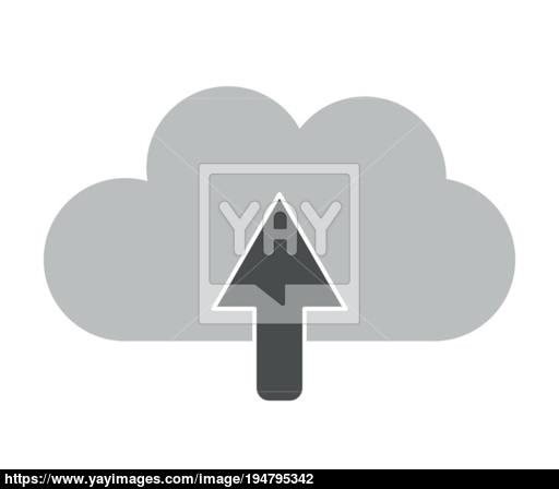 512x448 Cloud Upload Icon Vector
