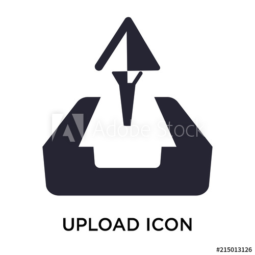 500x500 Upload Icon On White Background Modern Icons Vector Illustration