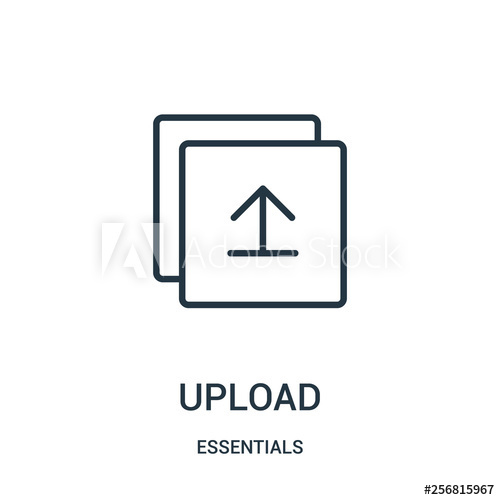 500x500 Upload Icon Vector From Essentials Collection Thin Line Upload