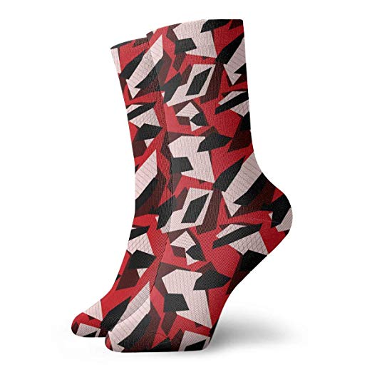 522x522 Geometric Urban Camo Vector Ankle Socks Casual Funny For Sports
