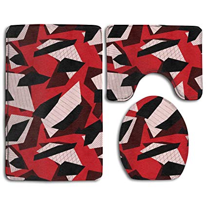 425x425 Kdcrdiy Geometric Urban Camo Vector Bathroom Rug Mat