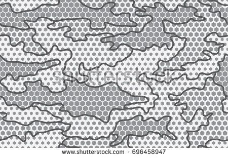 450x312 Urban Camouflage Seamless Pattern Hexagon