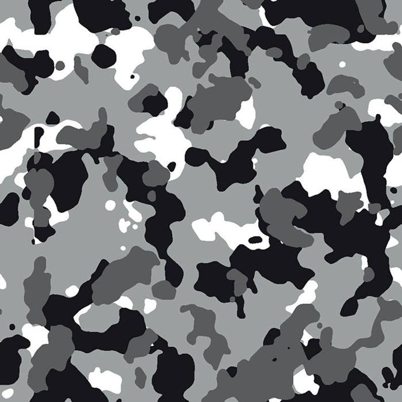 794x794 White Urban Camo Army Camouflage Seamless Pattern Military Etsy