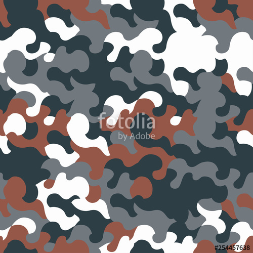 500x500 Camouflage Pattern Urban Camo Seamless Texture Vector Background