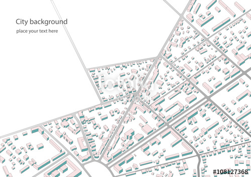 500x354 Illustration Of An Imaginary District Plan Abstract Storey