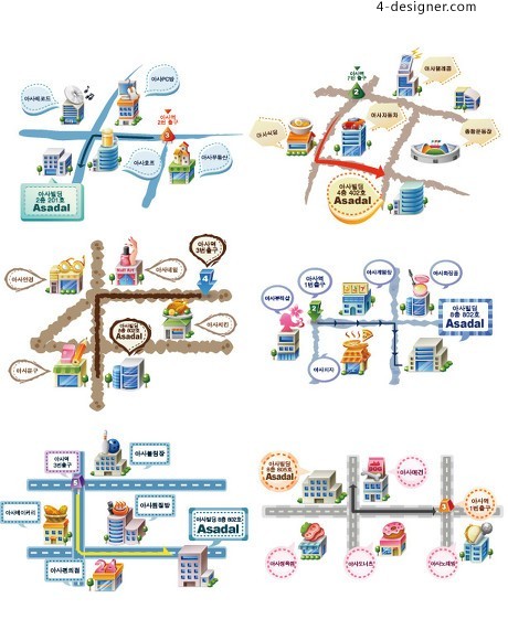 460x571 Designer Urban Planning And Practical Building Blocks Element