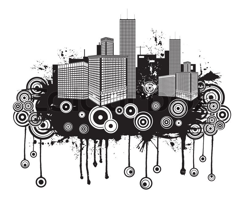 800x647 Grunge Urban Abstraction With Retro Stock Vector Colourbox