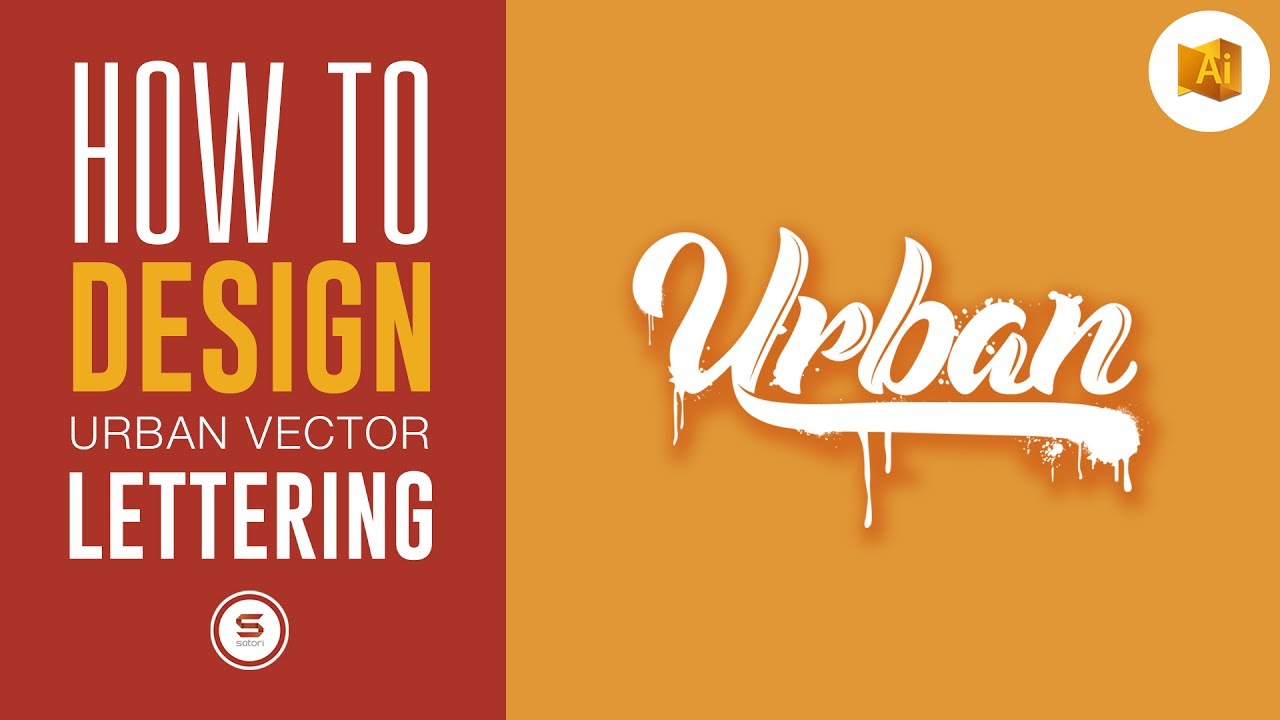 1280x720 Vector Urban Lettering Text Effect Tutorial
