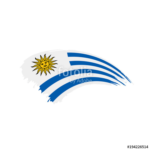 500x500 Uruguay Flag, Vector Illustration Stock Image And Royalty Free
