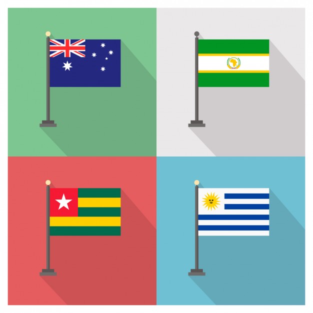 626x626 Australia African Union Togo And Uruguay Flags Vector Free Download
