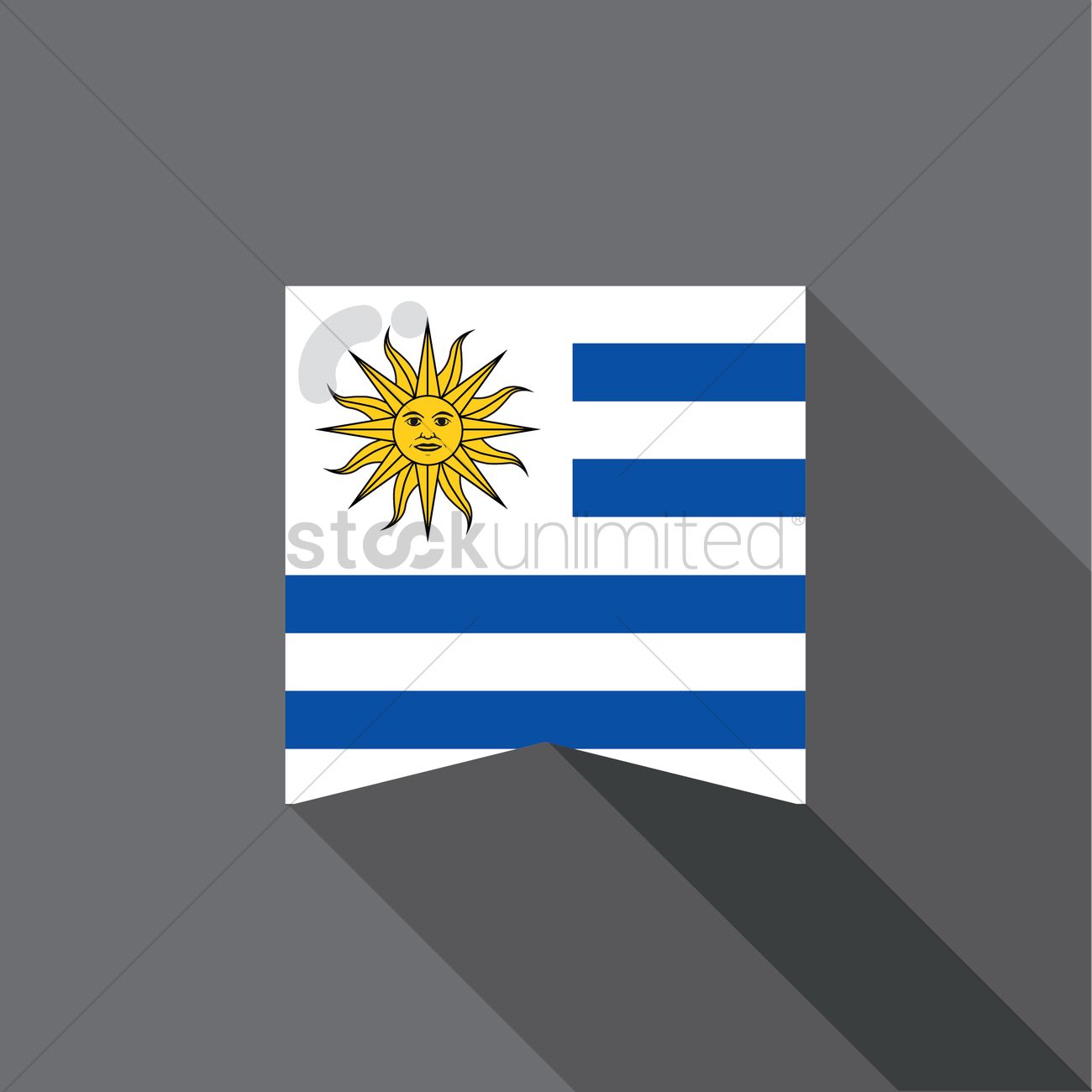 1300x1300 Uruguay Flag Vector Image