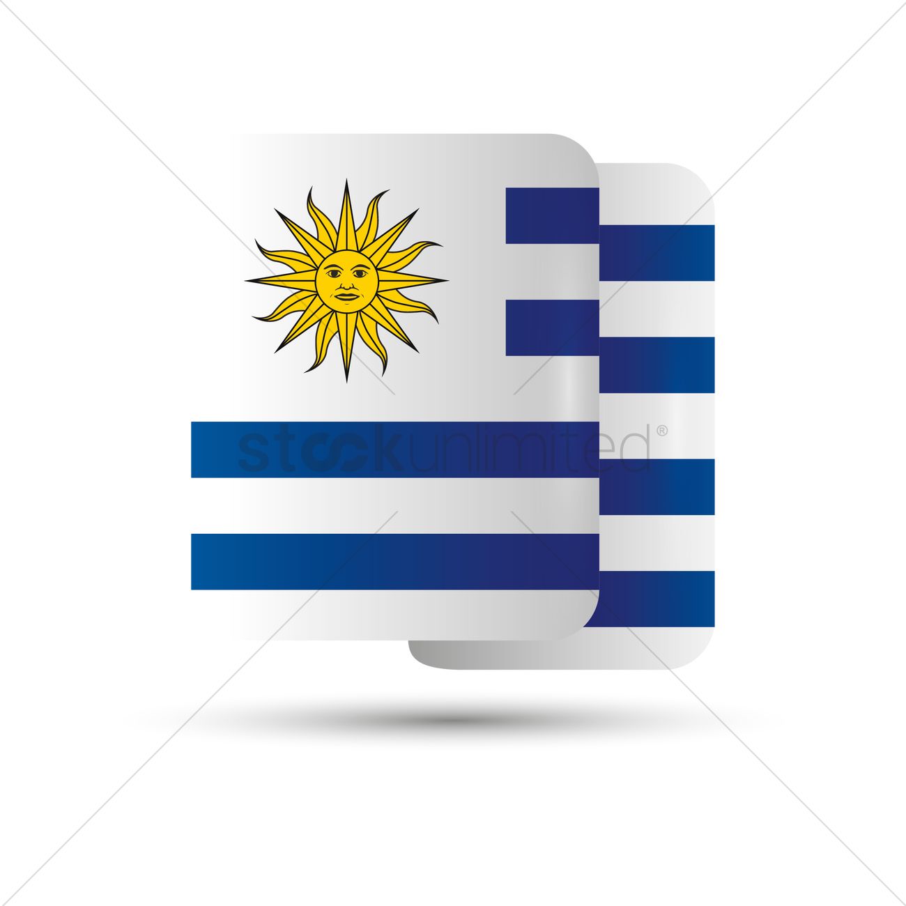 1300x1300 Uruguay Flag Vector Image
