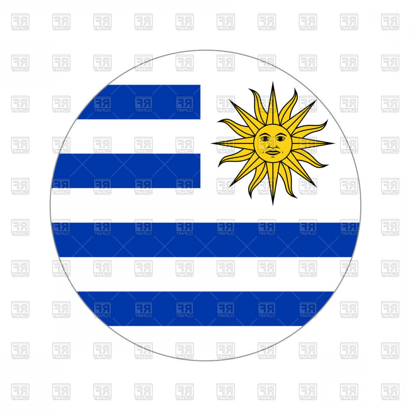 1440x1440 Uruguay Flag Icon Vector Clipart Hoodamathrun