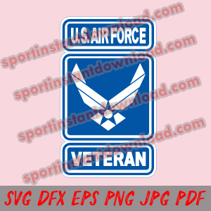 300x300 United States Air Force Logo Silhouette Studio Transfer Iron