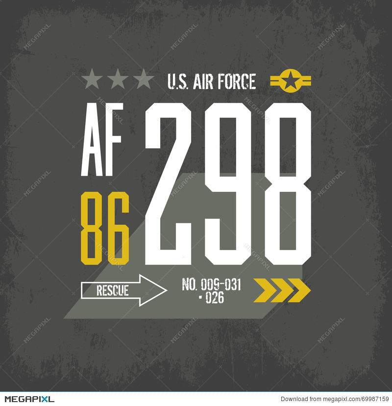 800x830 American Air Force Tee Print Vector Design Illustration