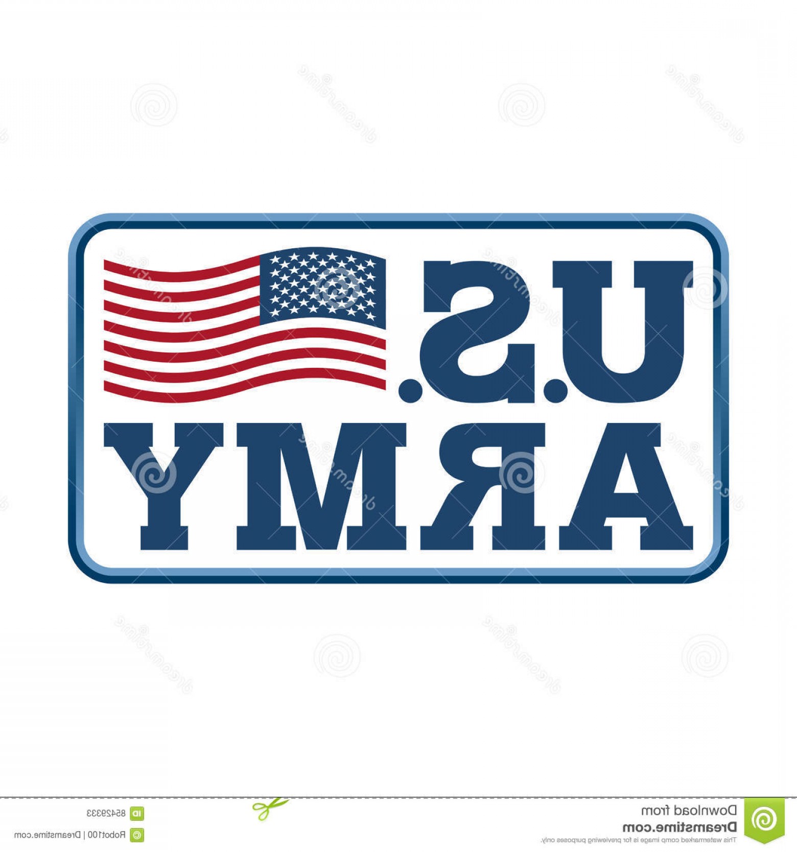 1560x1668 Stock Illustration Us Army Emblem Flag America Armed Forces United