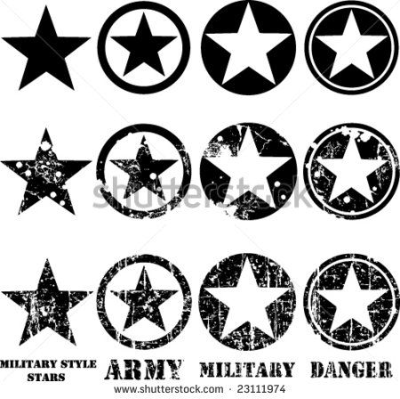 450x448 Vectors Military Stars Hidden Acres Soldier Party, Star
