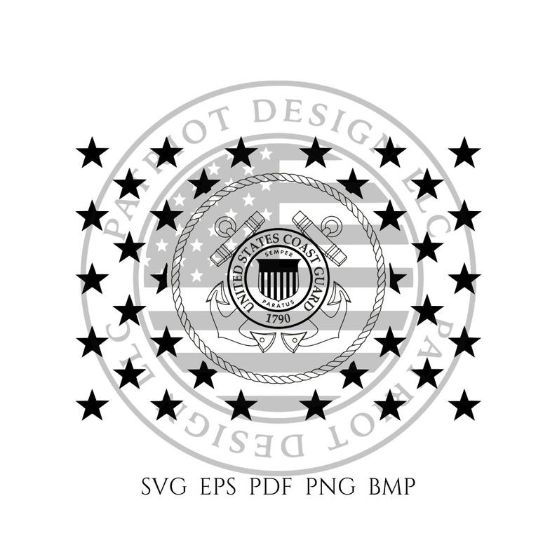 794x794 Uscg Seal Union Coast Guard Union Uscg Seal Vector Cnc Etsy