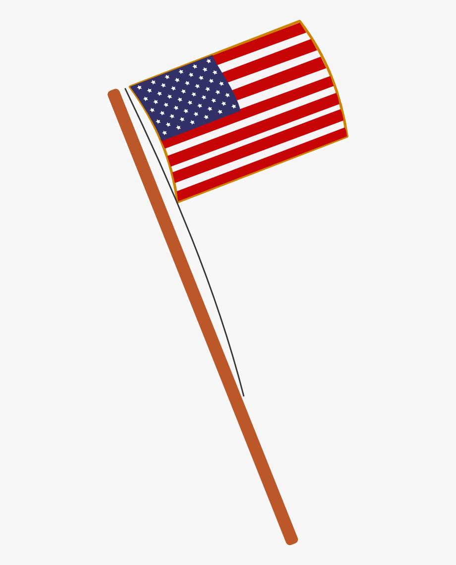 920x1141 Waving American Flag Vector