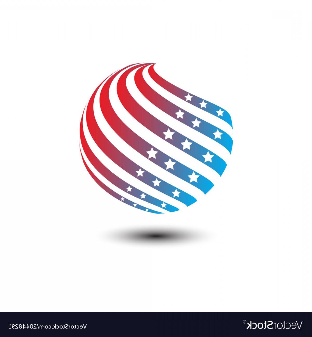 1200x1296 Round Circle Shape American Flag Icon Vector Createmepink