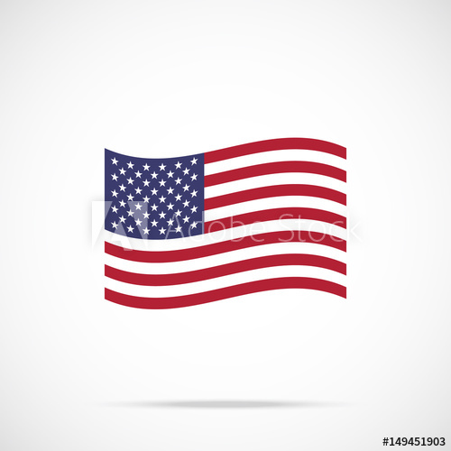 500x500 Waving American Flag Icon Flag Of The United States Of America