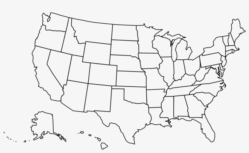 820x505 America Outline Vector