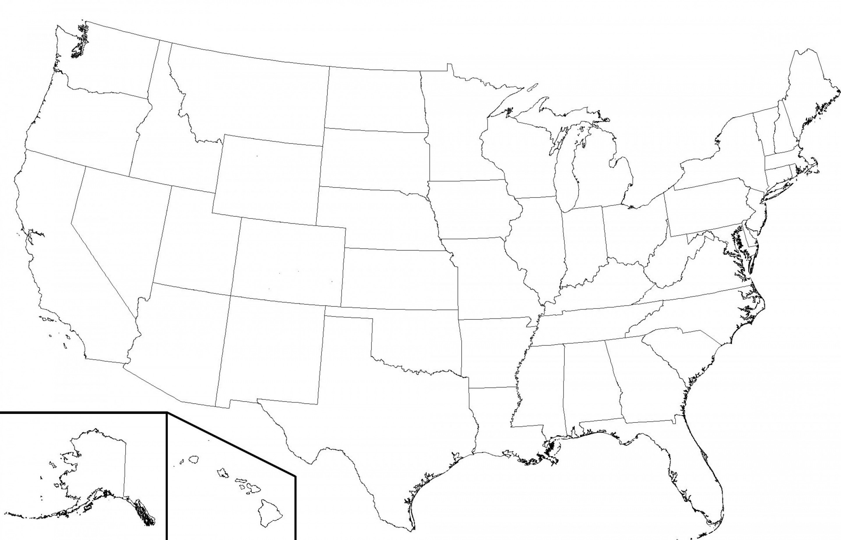 world map outline with us states