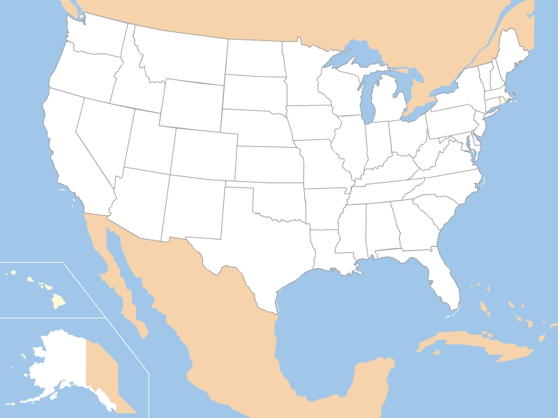 800x600 United States Map