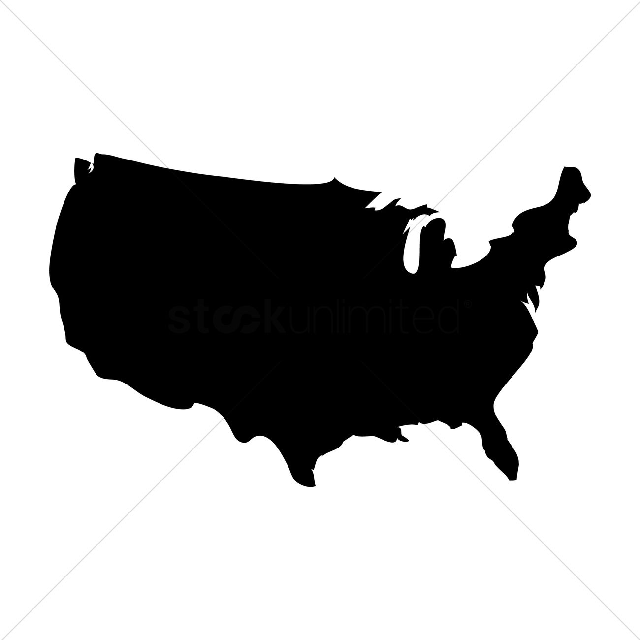 1300x1300 Usa Map Vector Image