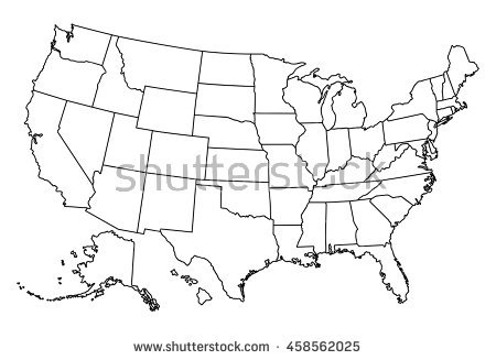 450x327 Actual United State Map Drawing