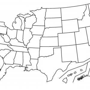 300x300 Vector Map Of United States Of America With Alaska And Hawaii Gm