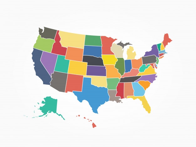 Us Map Vector Free at Vectorified.com | Collection of Us Map Vector ...