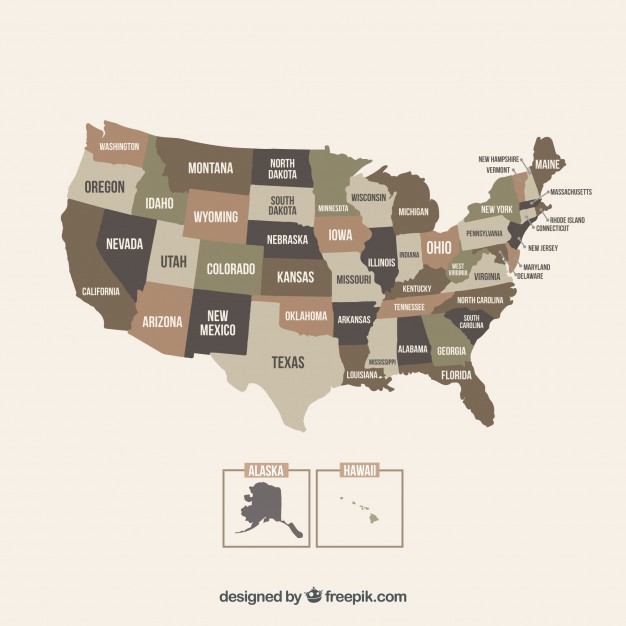 626x626 Us Map Vector Vector Free Download