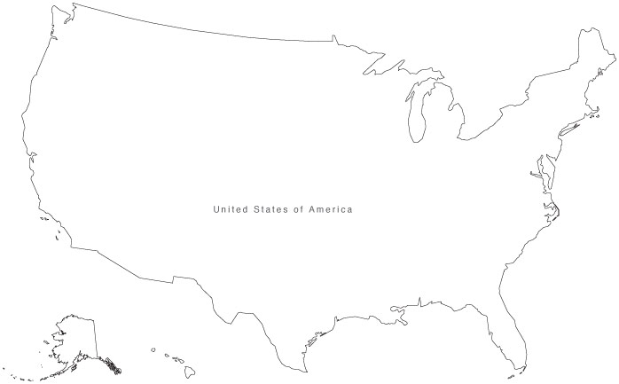 Us Map Vector Outline at Vectorified.com | Collection of Us Map Vector ...