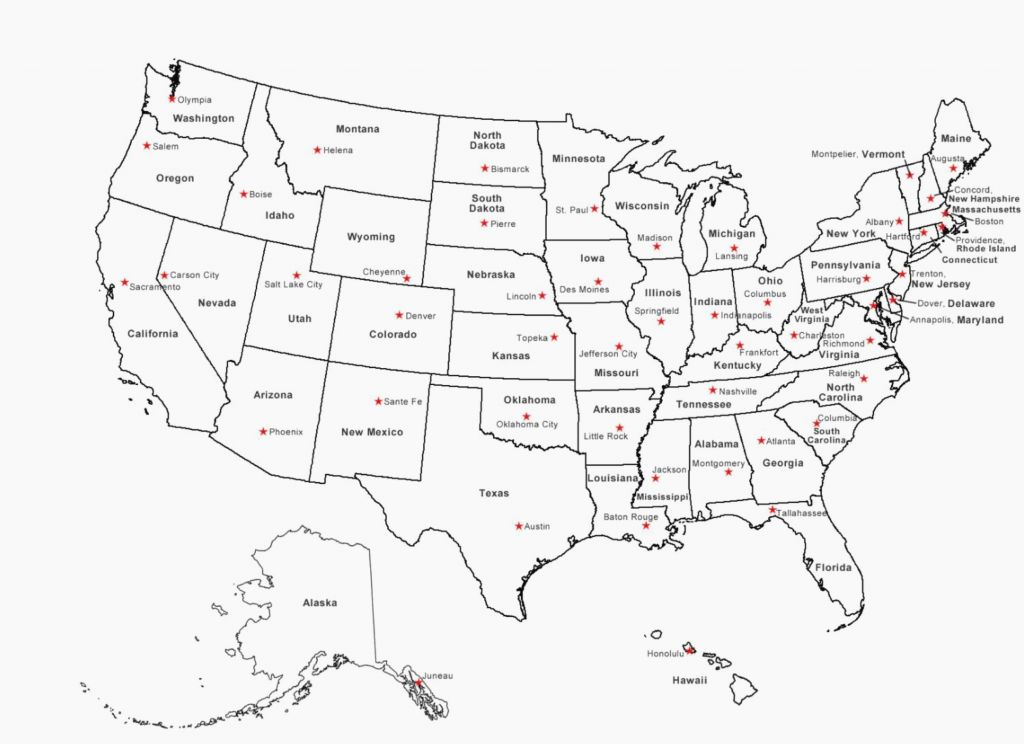 1024x744 Vector Maps Of United States Of America Free