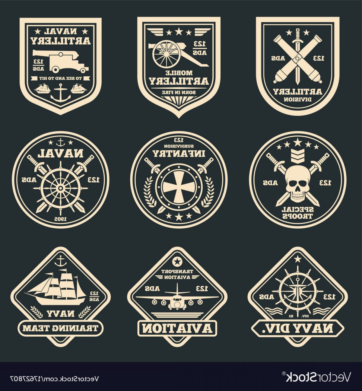 Old Military Logos