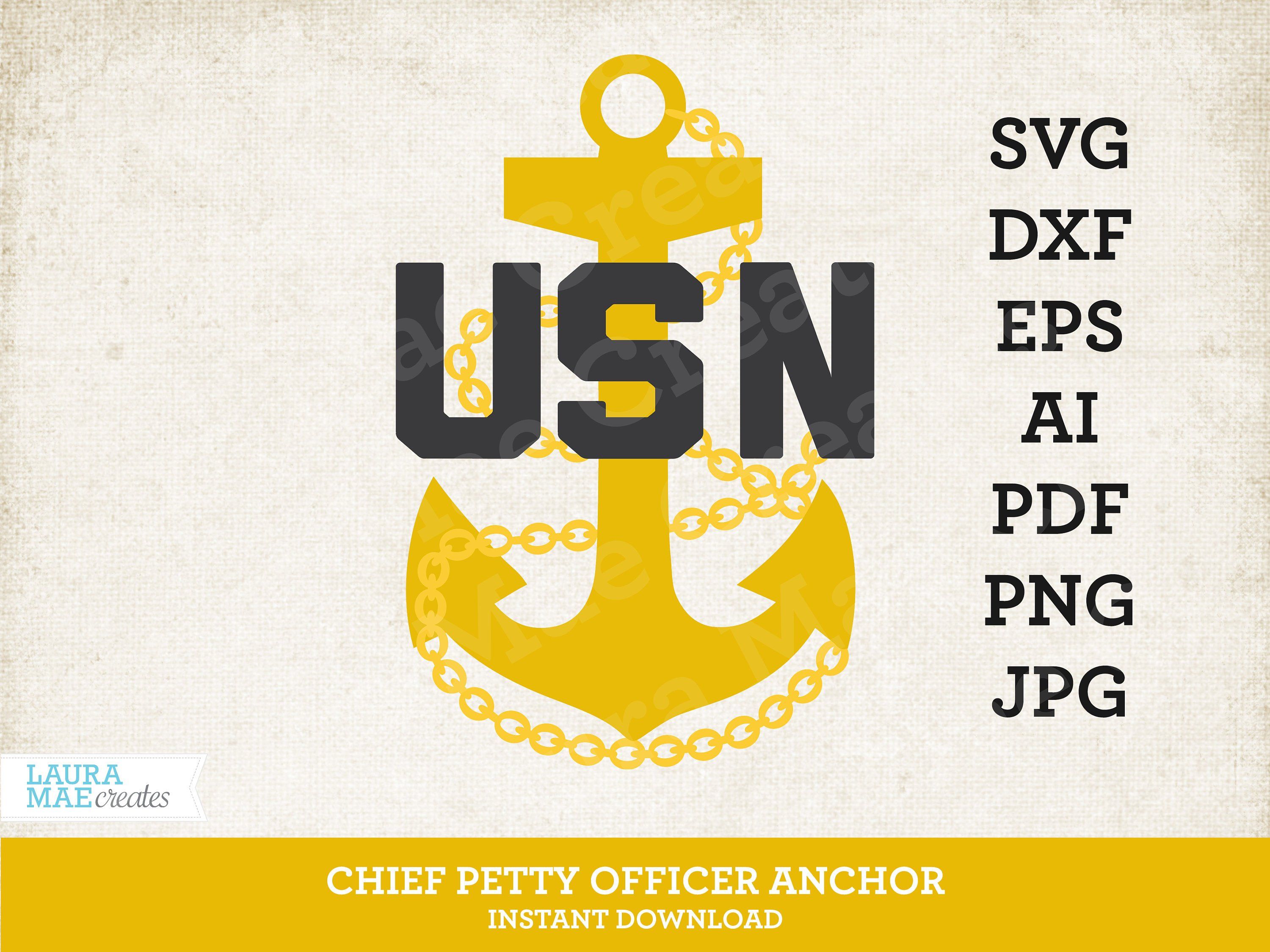 3000x2250 Us Navy Chief Petty Officer Anchor Vector