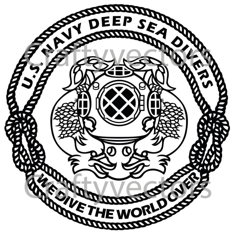 794x794 Us Navy Divers Badge Vector Etsy