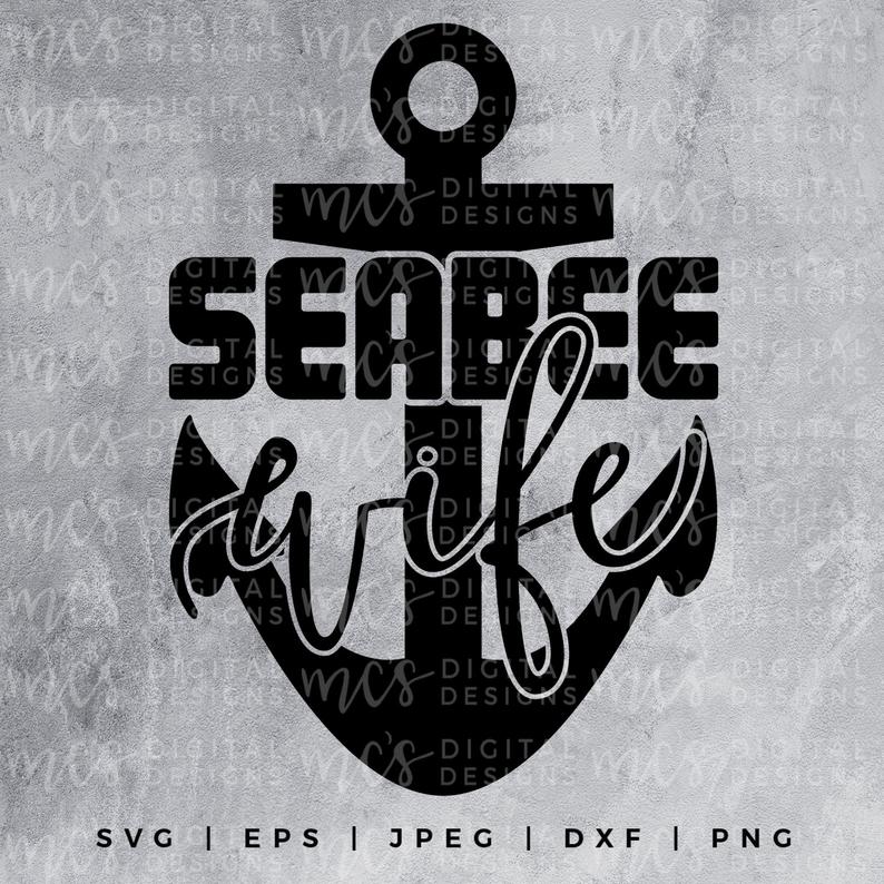 794x794 Digital Download Seabee Wife Us Navy Vector Instant Etsy
