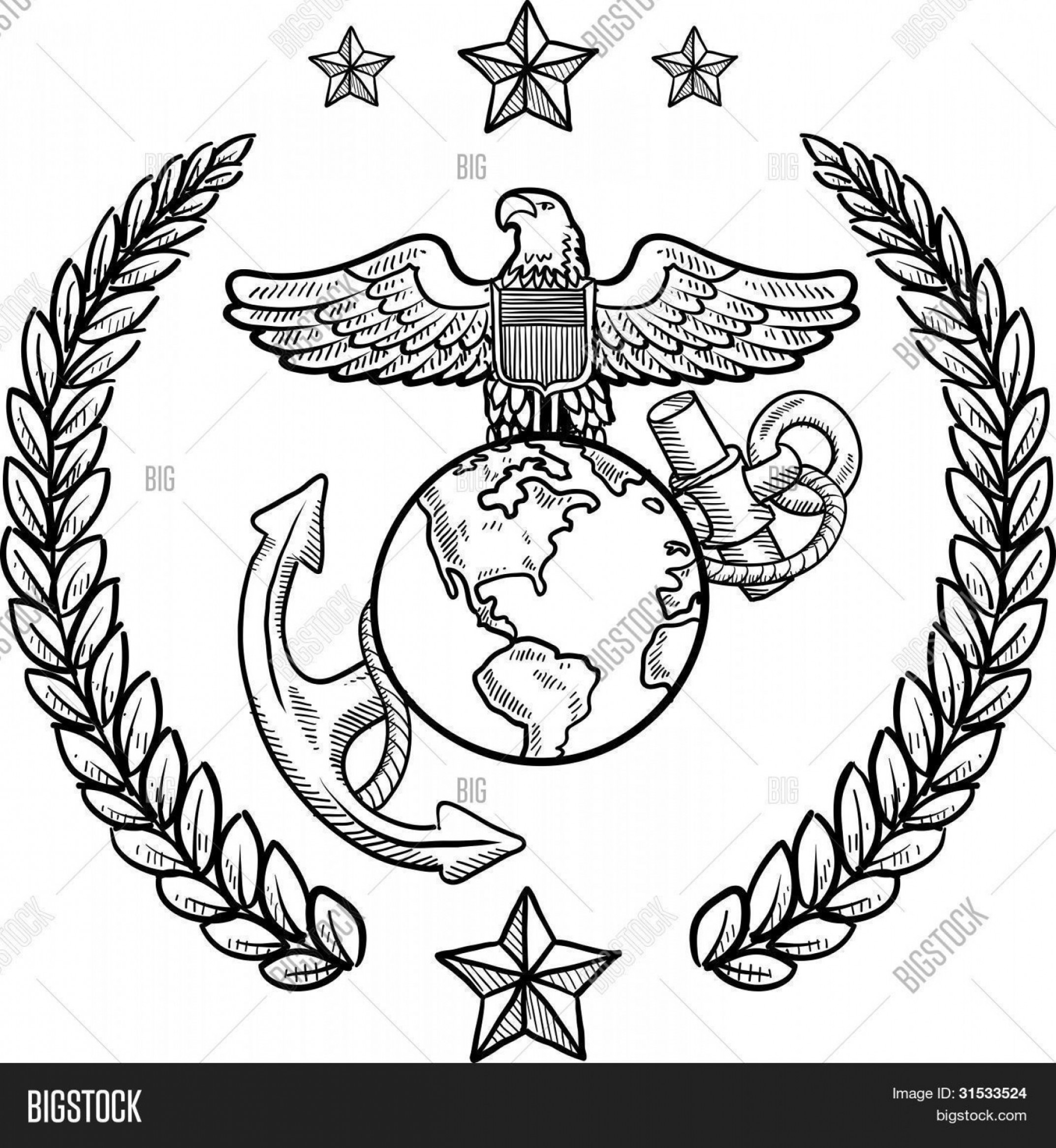 2146x2332 Us Marine Corps Seal Vector Catchsplace