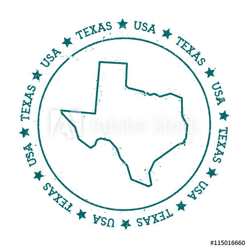 500x500 Texas Vector Map Retro Vintage Insignia With Us State Map