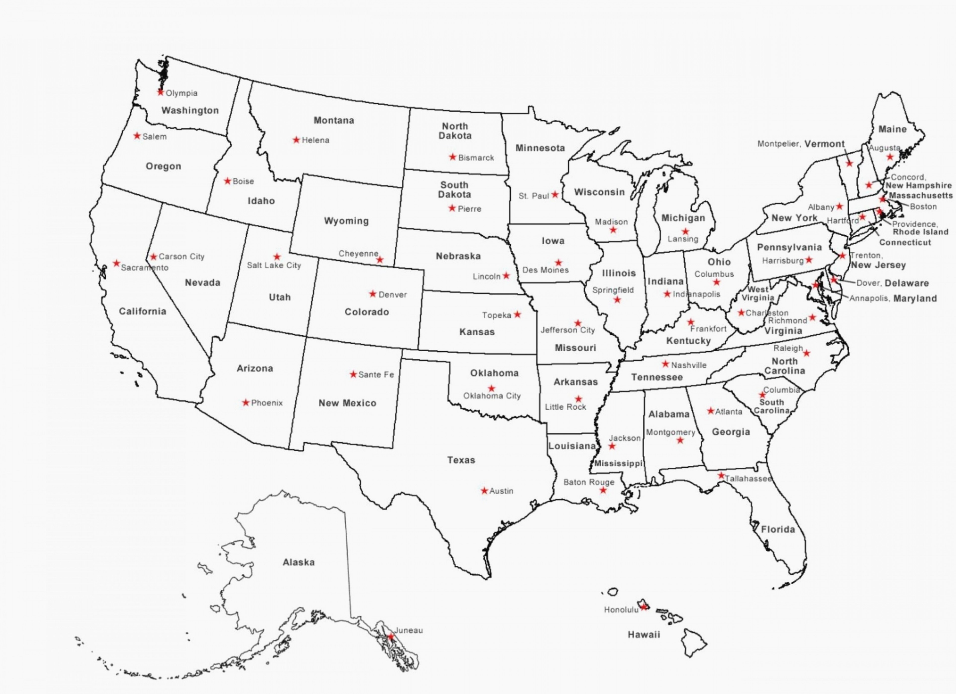 3801x2760 United States Map Vector Black And White Studiogrfx