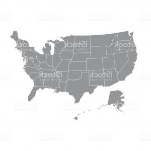 300x300 United States Map Vector Silhouette Save Map Us States With Names