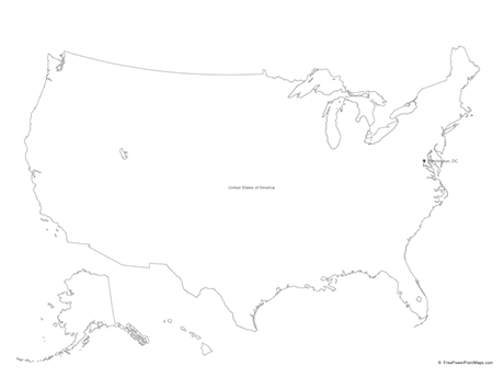 460x345 Vector Maps Of United States Of America Free Vector Maps
