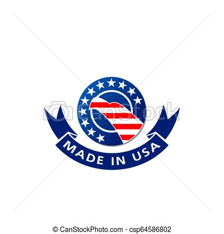 450x470 Made In Usa American Flag And Eagle Vector Icon Made In Usa Icon