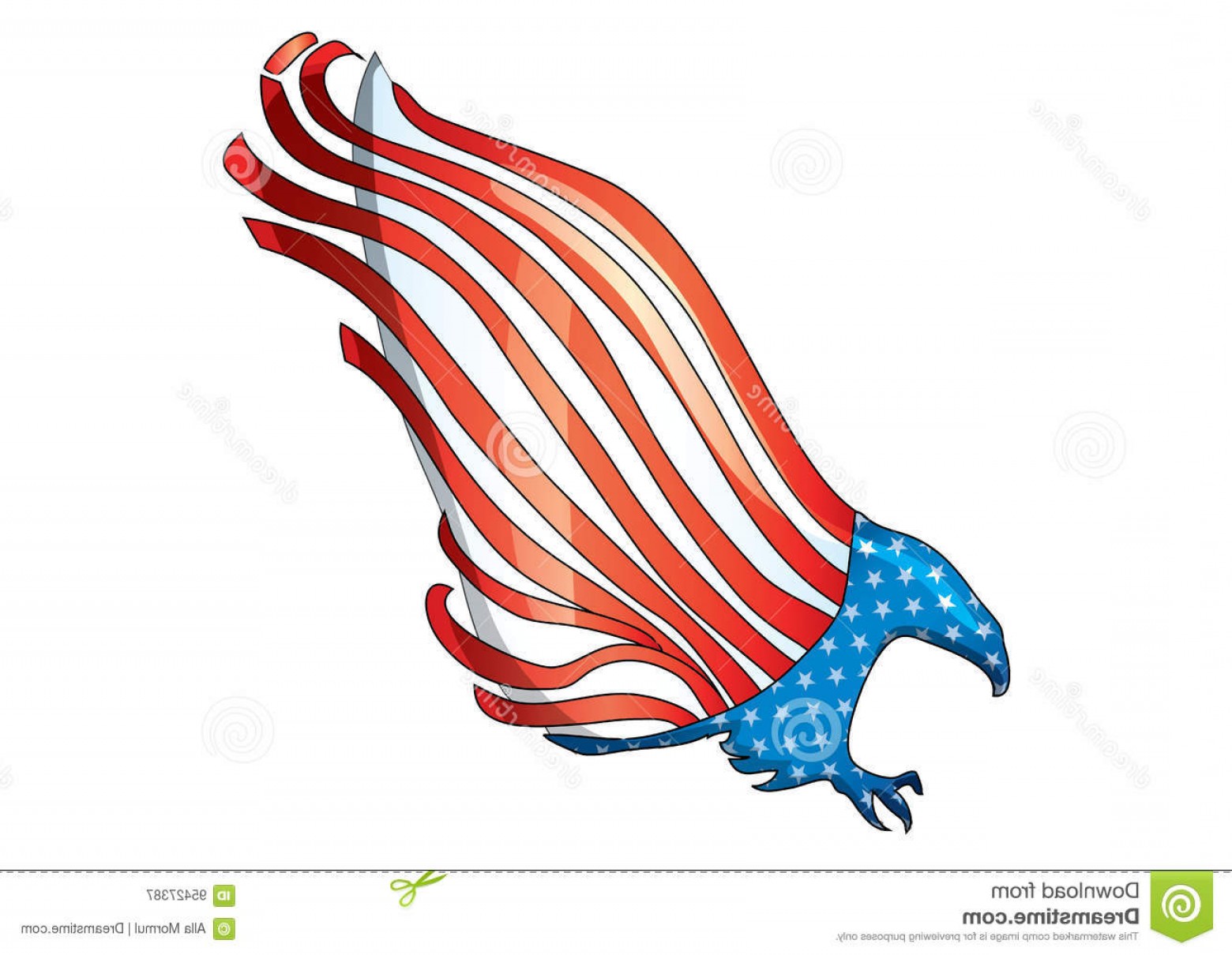 1560x1210 Stock Illustration Usa Flag Eagle Vector Th July American Clip