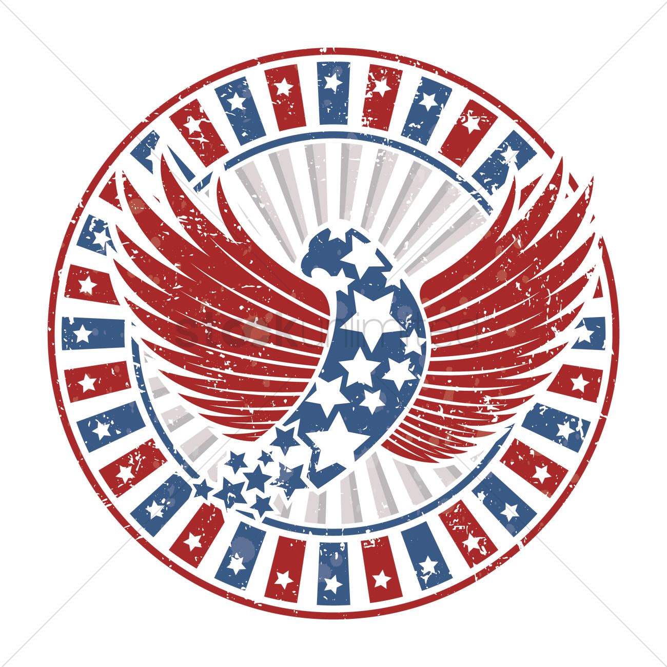 1300x1300 Usa Eagle Design Vector Image