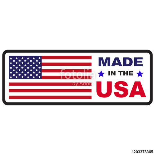 500x500 Made In Usa Flag Icon Stock Image And Royalty Free Vector