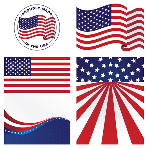 490x490 Us Flags Vectors