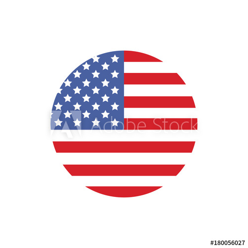 500x500 Usa Flag Vector Illustration